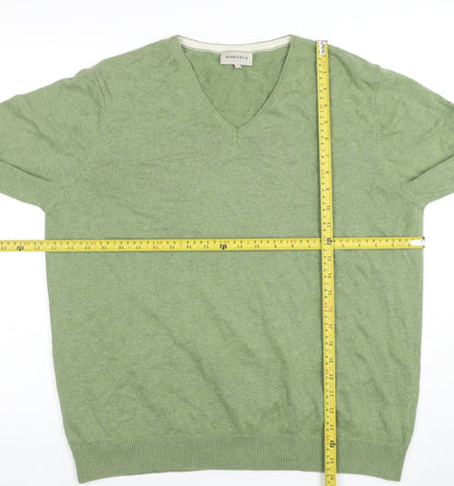 Mens UK Size L HAWORTH Green Pullover Jumper