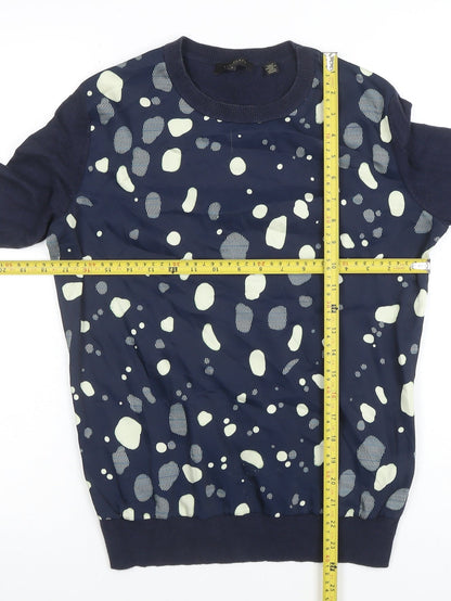 Womens UK Size S Ted Baker Blue Jersey Blouse