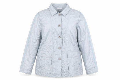 The White Company Women's Grey Cotton Blend Mid-Length Casual Jacket Size 24