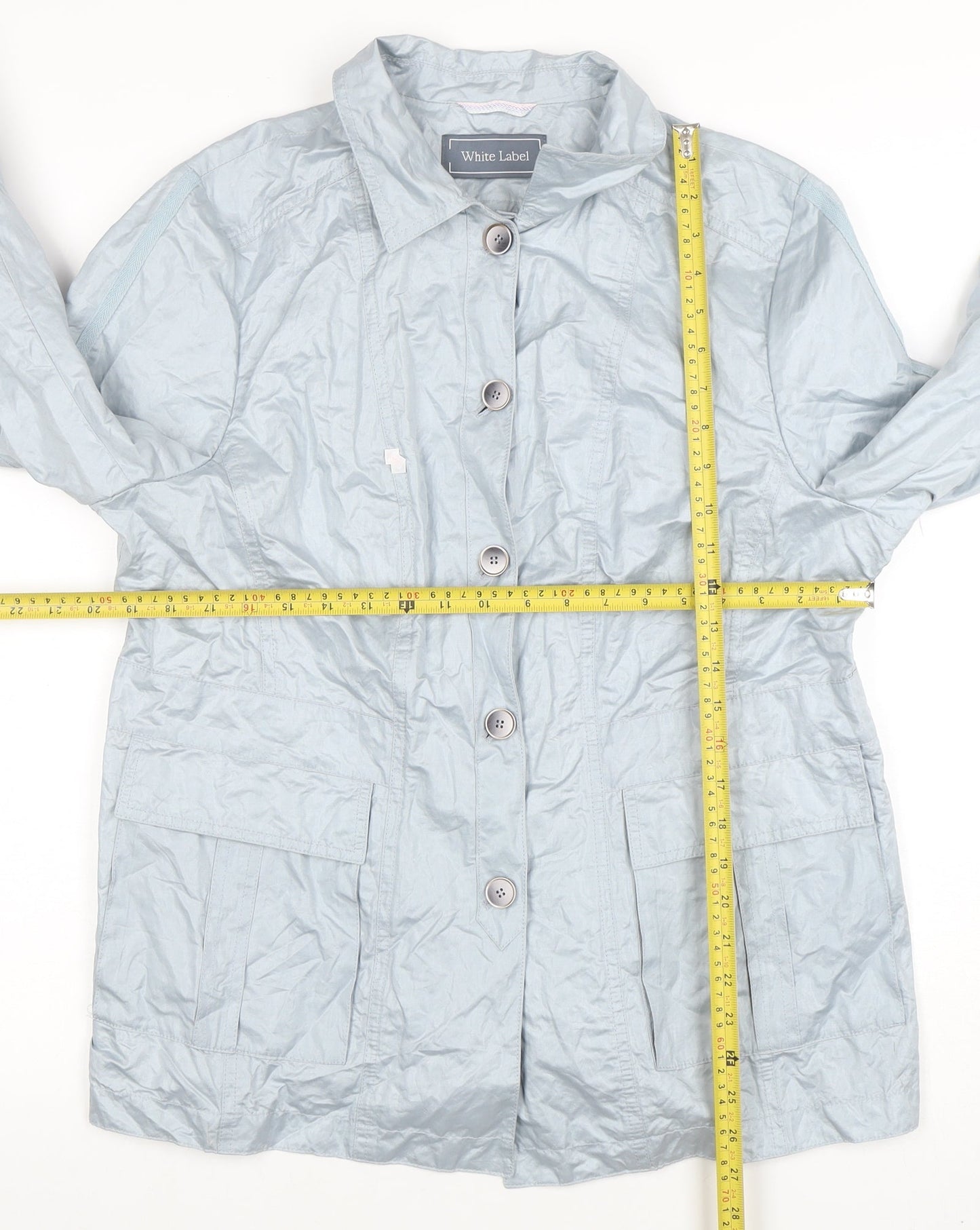 Womens UK Size 24 White Label Grey Basic Jacket