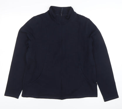 Womens UK Size 16 Marks and Spencer Blue Full Zip Sweatshirt