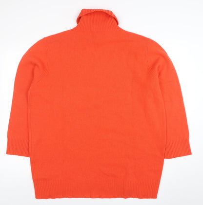 Womens UK Size L NEXT Orange Pullover Jumper