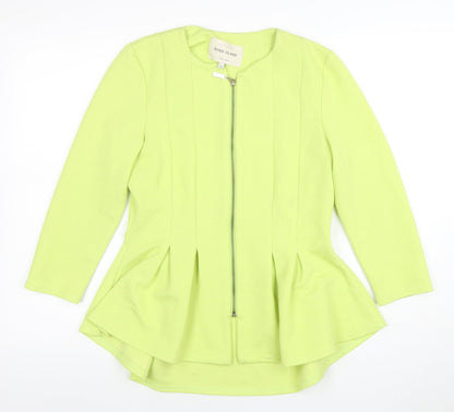Womens UK Size 12 River Island Yellow Basic Jacket