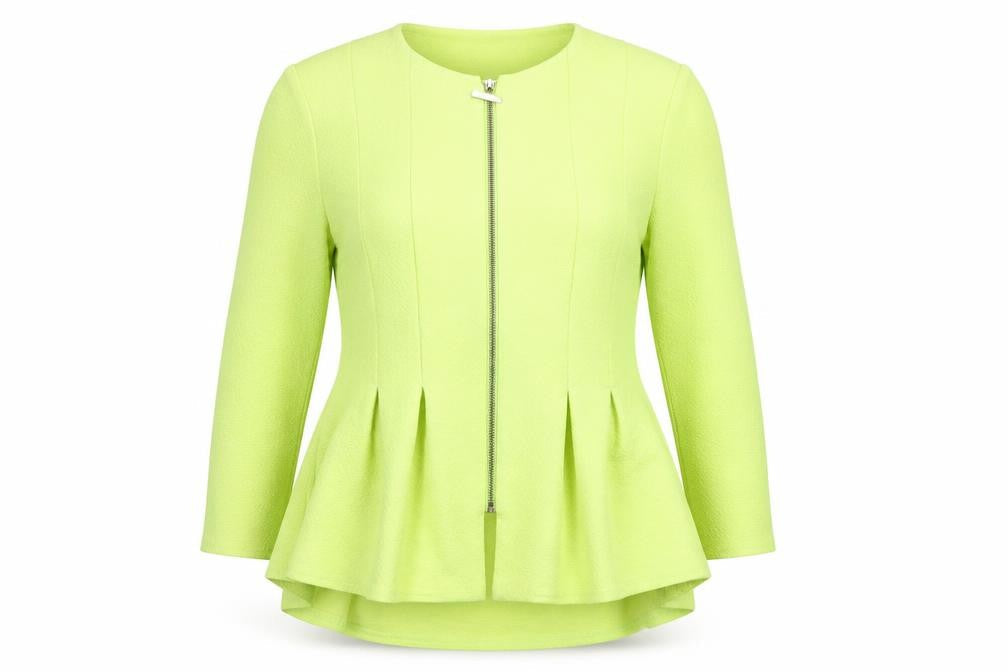 Womens UK Size 12 River Island Yellow Basic Jacket