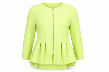 Womens UK Size 12 River Island Yellow Basic Jacket