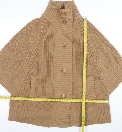Frost French Women’s Beige Wool Blend Cape Jumper S