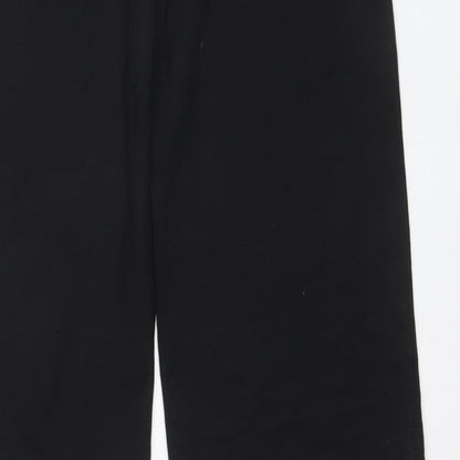 Marks and Spencer Women's Black Size 12 Regular Straight Trousers
