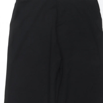 Marks and Spencer Women's Black Size 12 Regular Straight Trousers