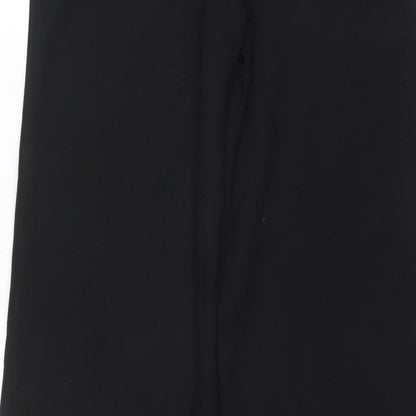 Marks and Spencer Women's Black Size 12 Regular Straight Trousers