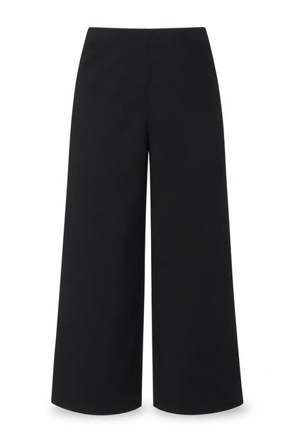 Marks and Spencer Women's Black Size 12 Regular Straight Trousers