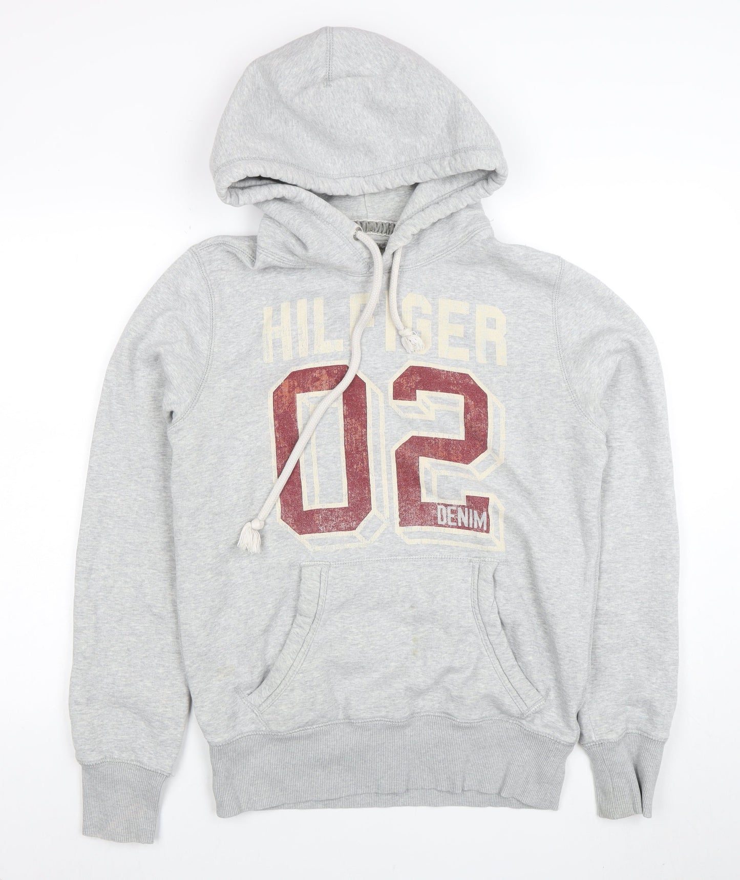 Mens UK Size M Tommy Hilfiger Grey Pullover Hoodie