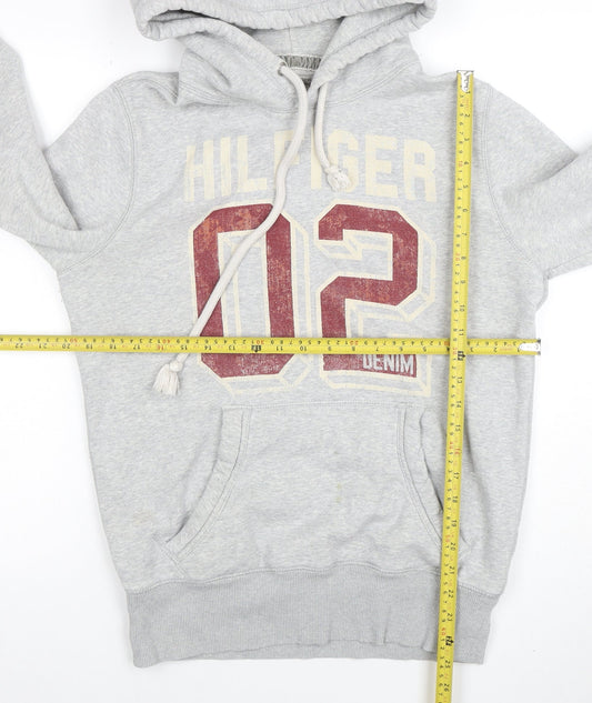 Mens UK Size M Tommy Hilfiger Grey Pullover Hoodie