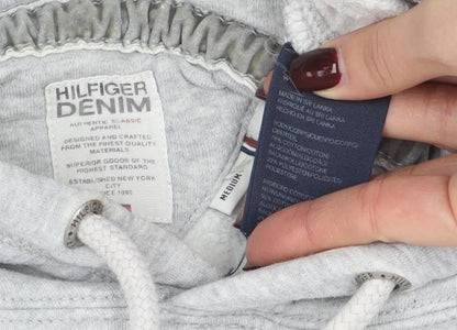 Mens UK Size M Tommy Hilfiger Grey Pullover Hoodie