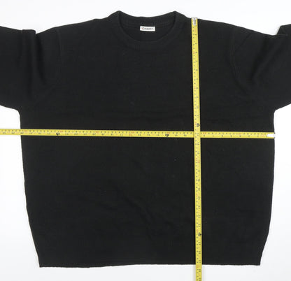 Mens UK Size 2XL Damart Black Pullover Jumper