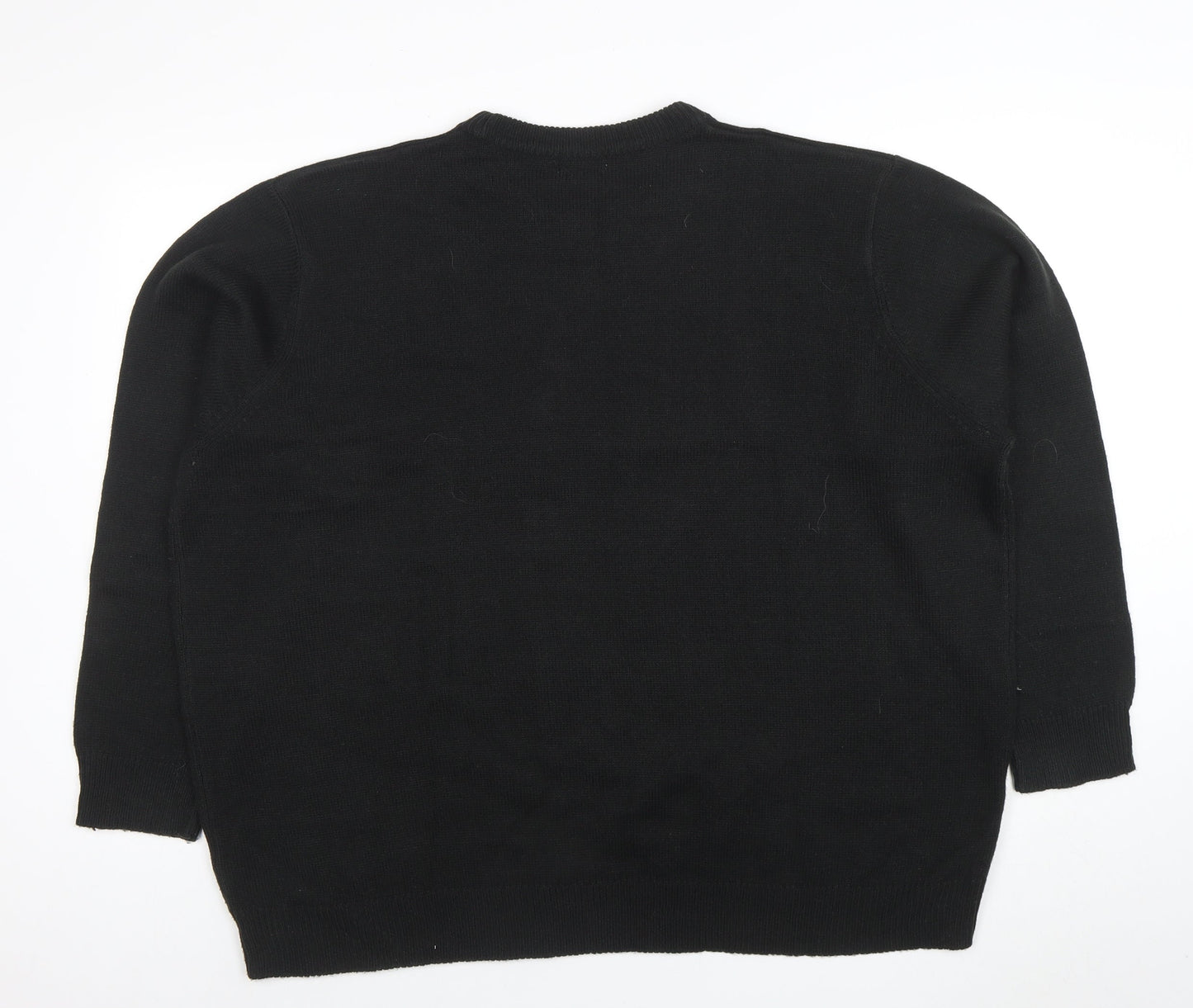Mens UK Size 2XL Damart Black Pullover Jumper