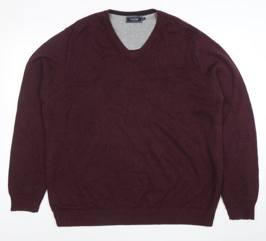 Mens UK Size 2XL Maine New England Brown Pullover Jumper