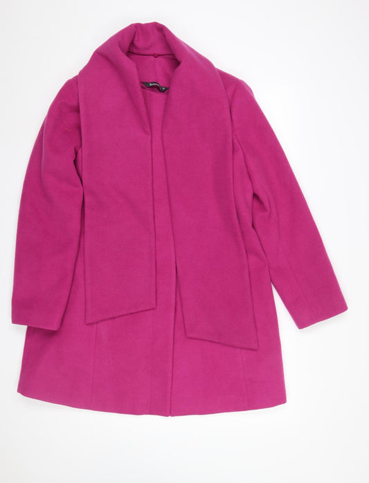 Womens UK Size 16 Bonmarché Pink Overcoat