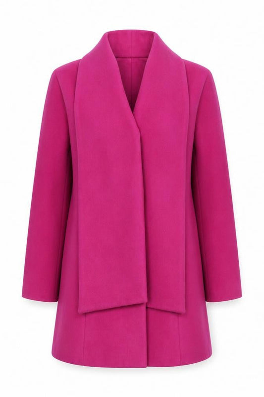 Womens UK Size 16 Bonmarché Pink Overcoat