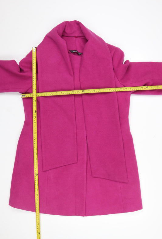 Womens UK Size 16 Bonmarché Pink Overcoat