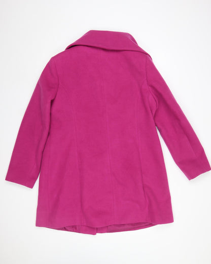 Womens UK Size 16 Bonmarché Pink Overcoat