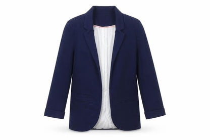 Topshop Women Blue Regular Fit Notch Lapel Blazer Size 10
