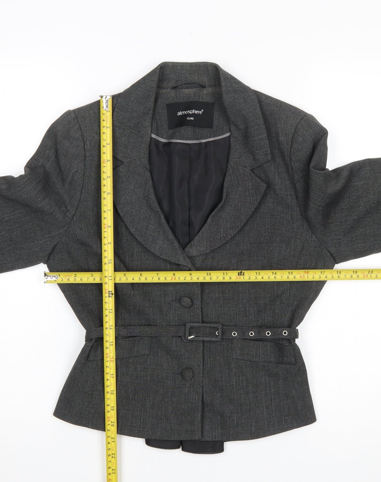 Womens UK Size 12 Atmosphere Regular Grey Blazer