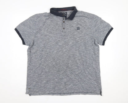 Kensington Eastside Men’s Grey 2XL Polo Shirt Classic Casual