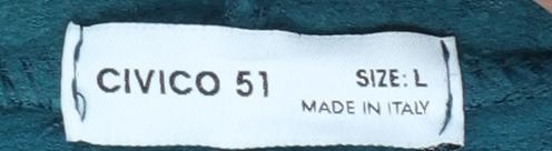 Womens UK Size L Civico 51 Blue Pullover Hoodie