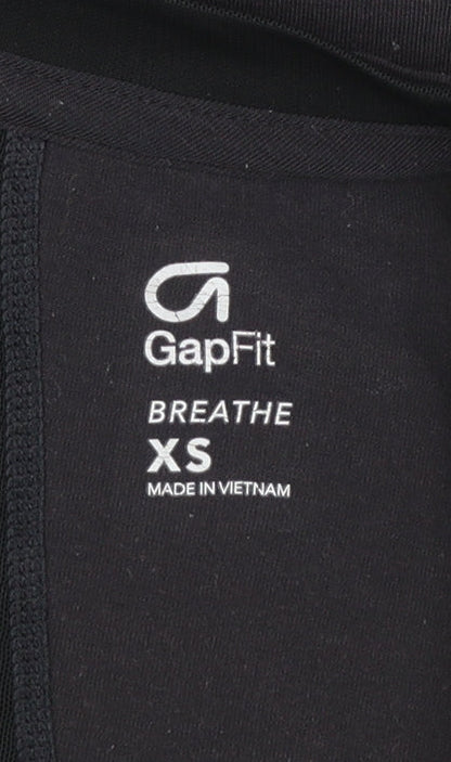 GapFit Women’s Black XS Slim Fit Long Sleeve Active Top