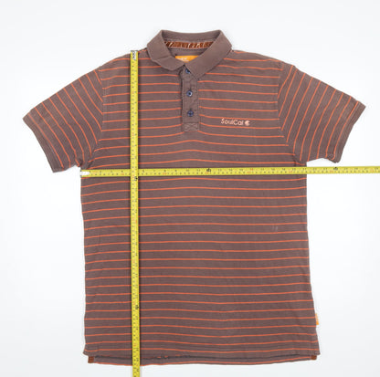 Mens UK Size L SoulCal 100% Cotton Polo Shirt