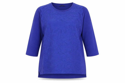 Marks and Spencer Women Blue Embroidered Tunic Blouse UK 12