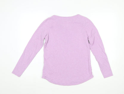 FatFace Women’s Purple Long Sleeve Cotton T-Shirt Size 8