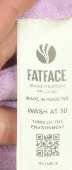 FatFace Women’s Purple Long Sleeve Cotton T-Shirt Size 8