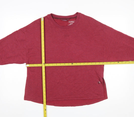 Womens UK Size XS L.L.Bean Red Basic T-Shirt