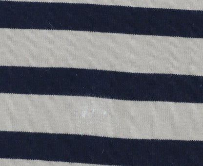 Fat Face Women’s Beige Striped 3/4 Sleeve Tunic Top UK 12