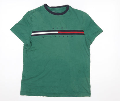 Mens UK Size S Tommy Hilfiger Green  T-Shirt