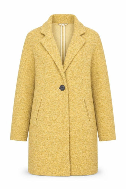 Next Women’s Yellow Mid-Length Polyester Overcoat Size 6