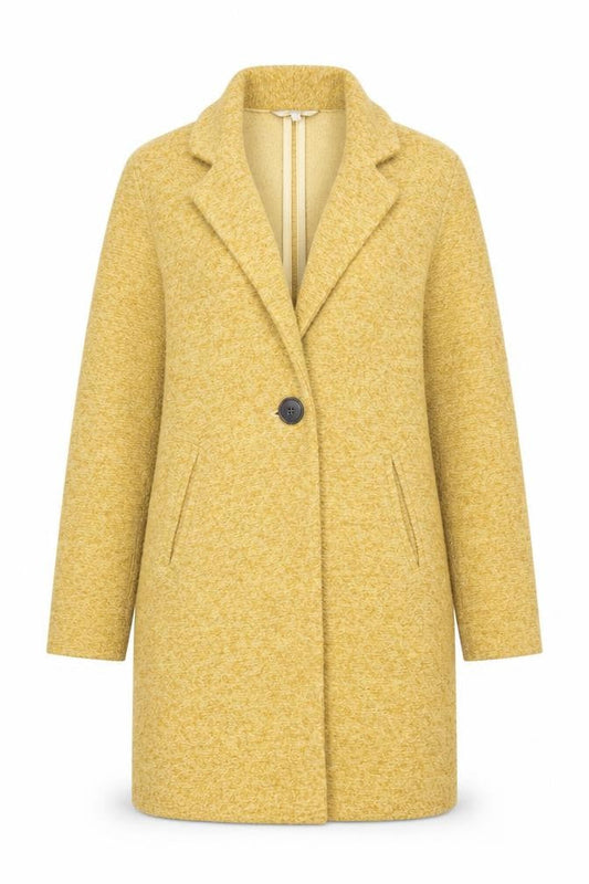 Next Women’s Yellow Mid-Length Polyester Overcoat Size 6