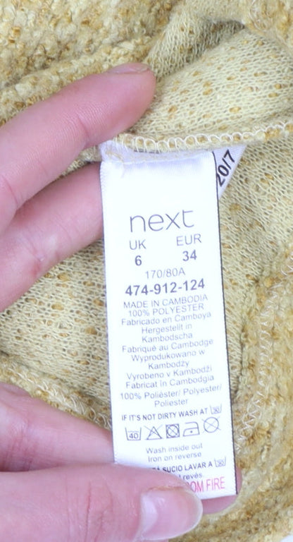 Next Women’s Yellow Mid-Length Polyester Overcoat Size 6