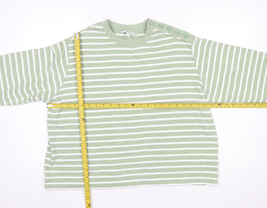 Womens UK Size L Marks and Spencer Green Pullover Jumper