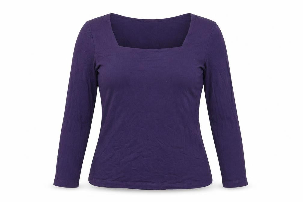 Womens UK Size 14 Artigiano Purple Basic Blouse