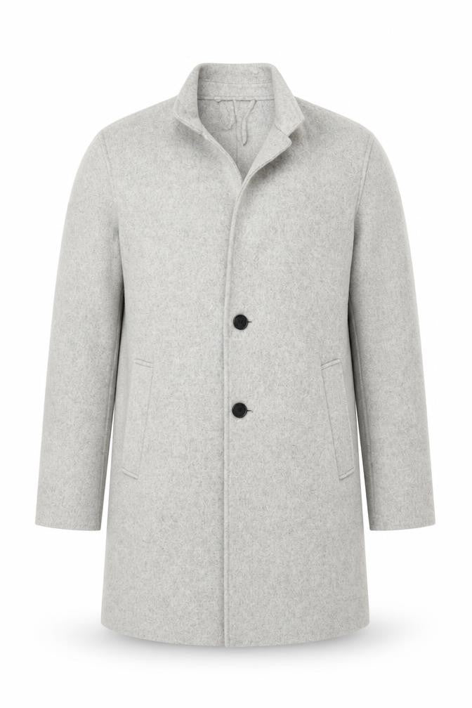 Mens UK Size S Zara Man Grey Overcoat