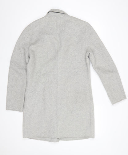 Mens UK Size S Zara Man Grey Overcoat