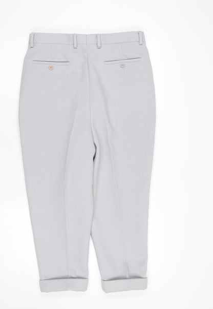 Womens UK Size 12 ASOS Regular Fit Chino Grey Trousers