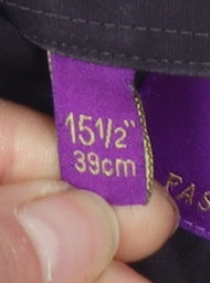 Next Men's Purple Slim Fit Long Sleeve Cotton Shirt 15.5in