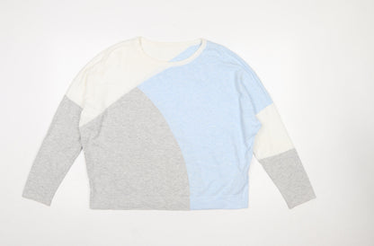 Phase Eight Womens Multicoloured L Relaxed Crew Neck Pullover Jumper