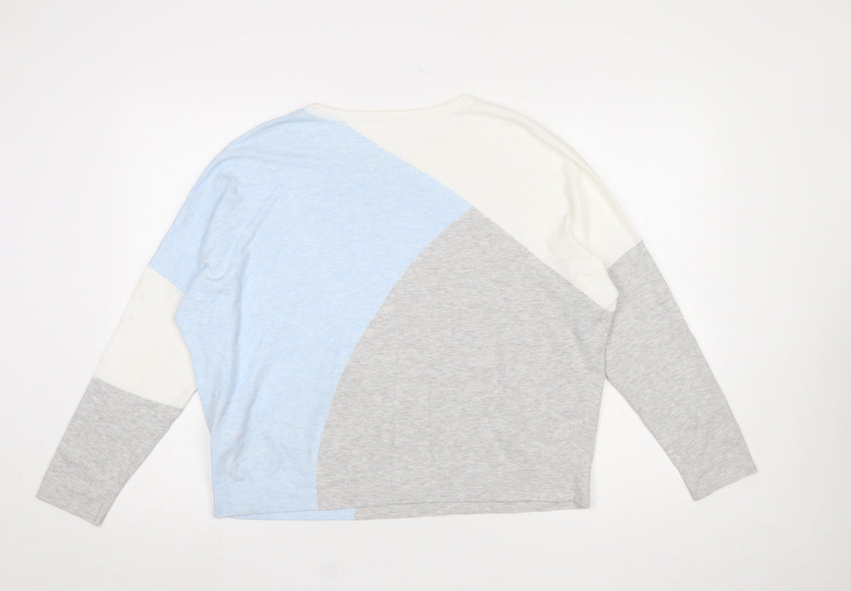 Phase Eight Womens Multicoloured L Relaxed Crew Neck Pullover Jumper