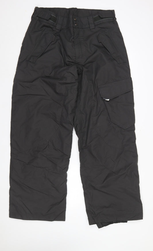 Mens UK Size XL Wedze Regular Fit Snow Pants Black Trousers
