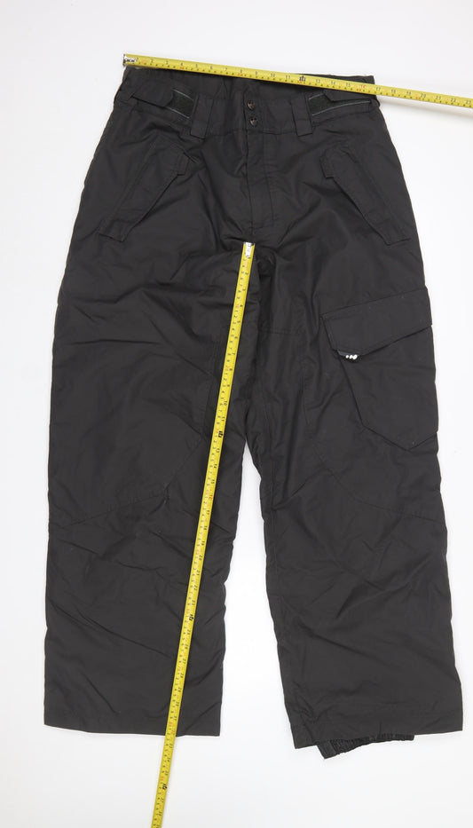 Mens UK Size XL Wedze Regular Fit Snow Pants Black Trousers