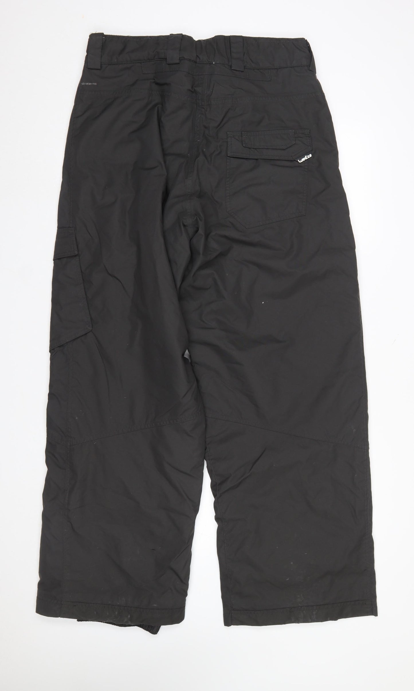 Mens UK Size XL Wedze Regular Fit Snow Pants Black Trousers